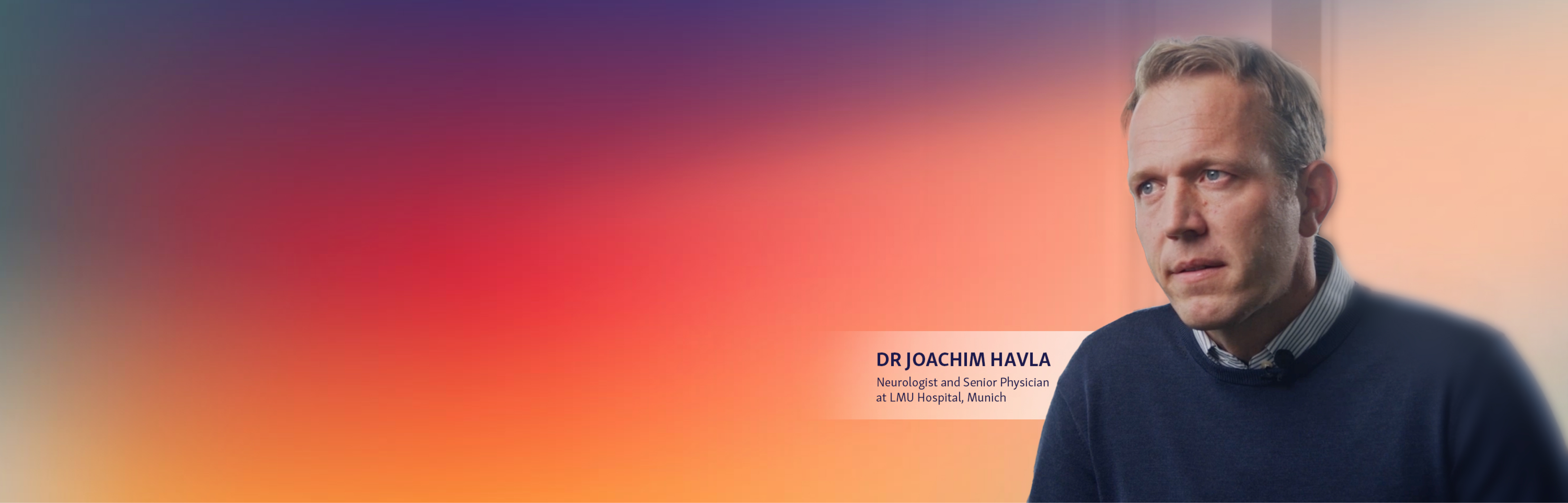 Banner with doctor Joachim Havla
